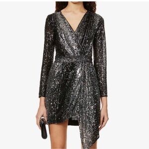 Maje Rileta Sequin Mini Dress